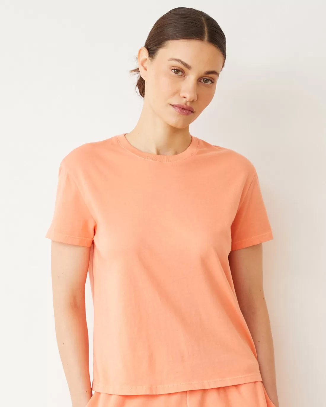 MONROW Tees*Basic Crew Neck Tee SORBET