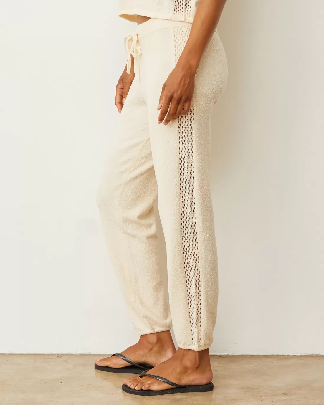 MONROW Sweats*Boucle Knit Vintage Sweat CREAM