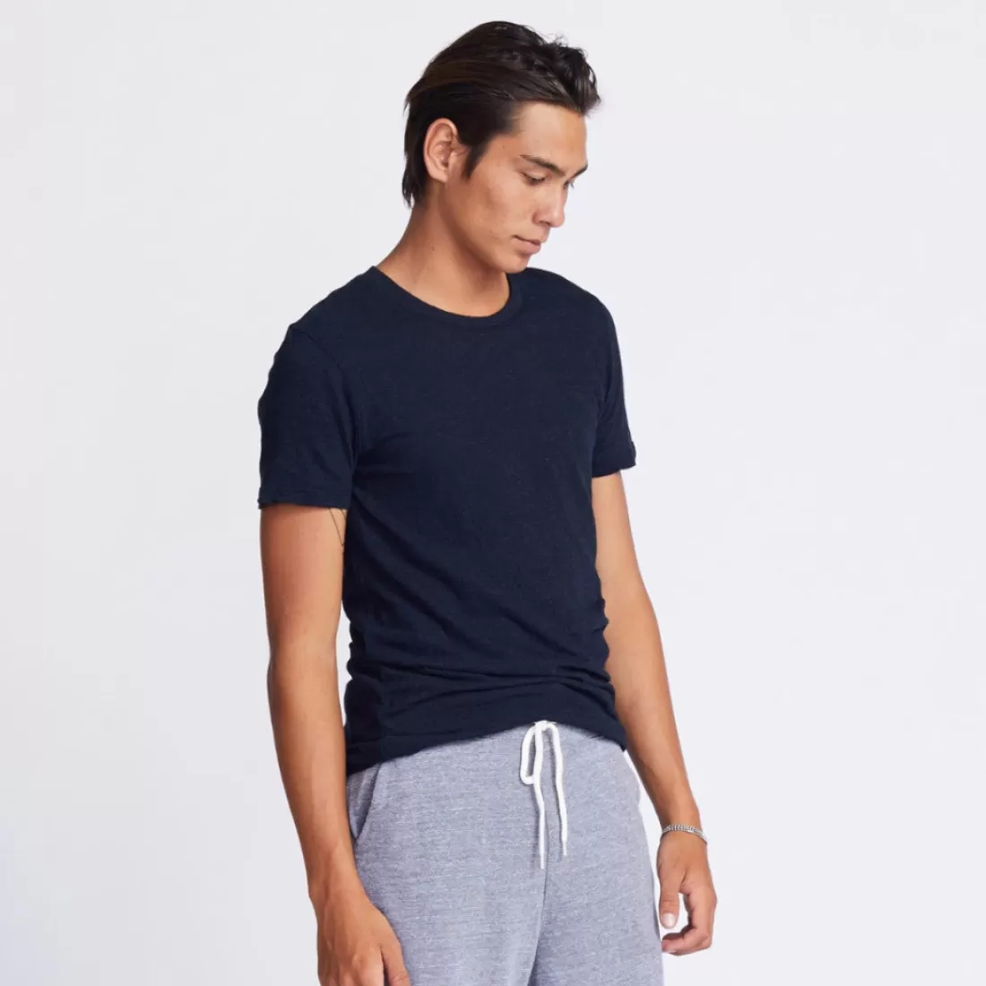 MONROW Men's Tops | Mens Sale*Crew Neck Tee BLUE