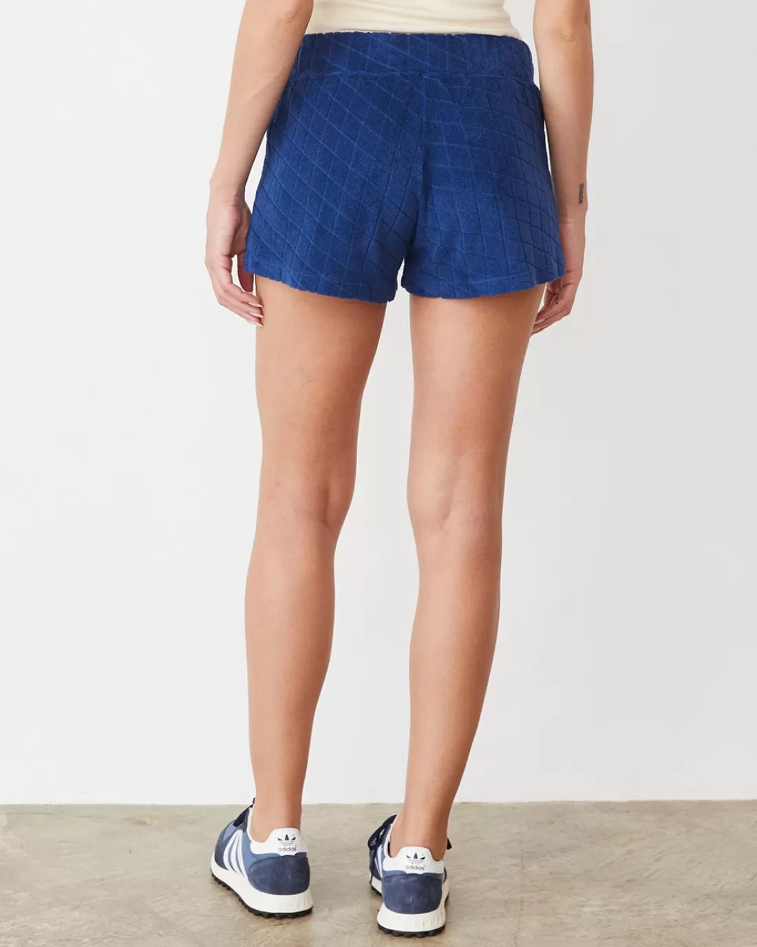MONROW Terry | Shorts*Diamond Terry Cloth Vintage Short NAVY