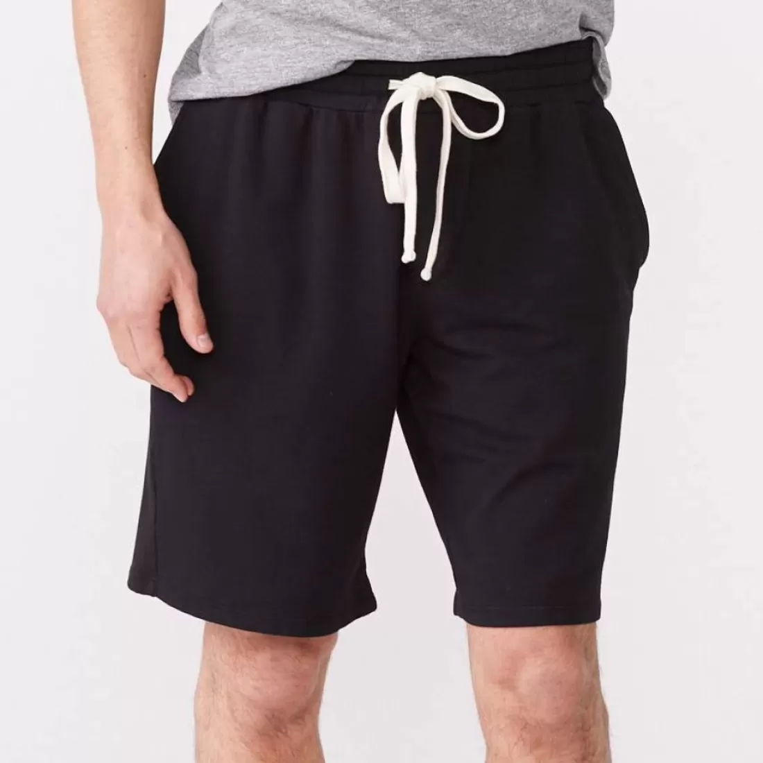 MONROW Mens Sale | Men's Sale*Elastic Waist Shorts BLACK