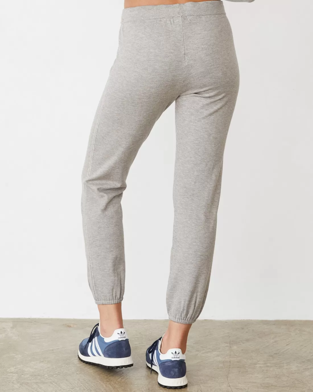 MONROW Soft Knit | Travel Essentials*Lightknit Contrast Stitch Vintage Sweat HEATHERGREY