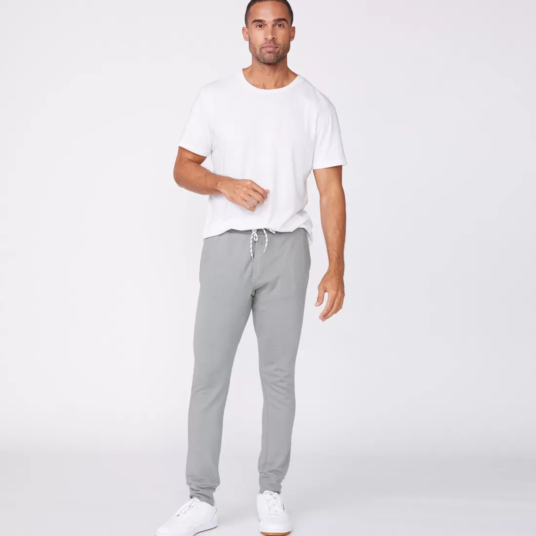 MONROW Men's Bottoms | Mens Sale*Men's Bungee Cord Joggers - Color GUNMETAL