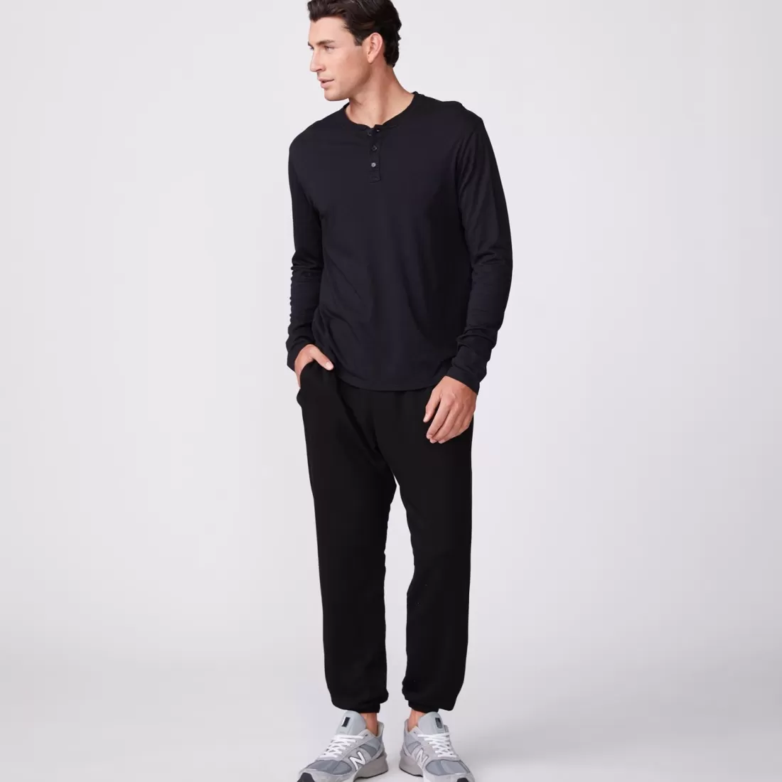 MONROW Men's Bottoms | Mens Sale*Men's Lounge Sweats - Color BLACK