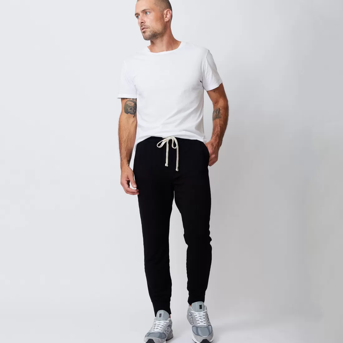 MONROW Men's Bottoms | Mens Classics*Men's Supersoft Fleece Jogger - Color BLACK