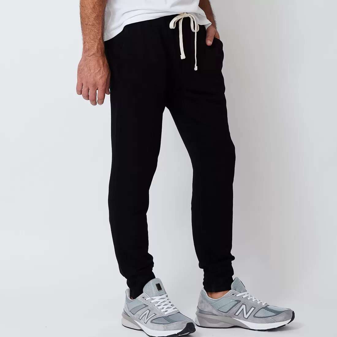 MONROW Men's Bottoms | Mens Classics*Men's Supersoft Fleece Jogger - Color BLACK