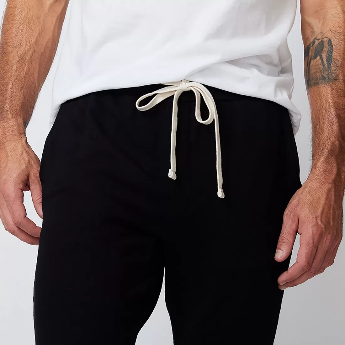 MONROW Men's Bottoms | Mens Classics*Men's Supersoft Fleece Jogger - Color BLACK
