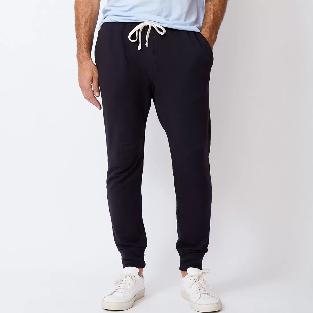 MONROW Men's Bottoms*Men's Supersoft Fleece Joggers - Faded Black Color FADEDBLACK