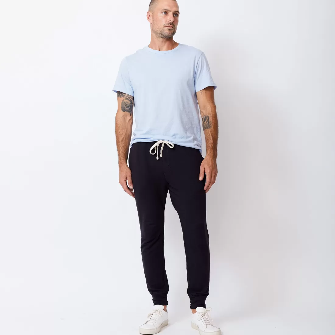 MONROW Men's Bottoms*Men's Supersoft Fleece Joggers - Faded Black Color FADEDBLACK