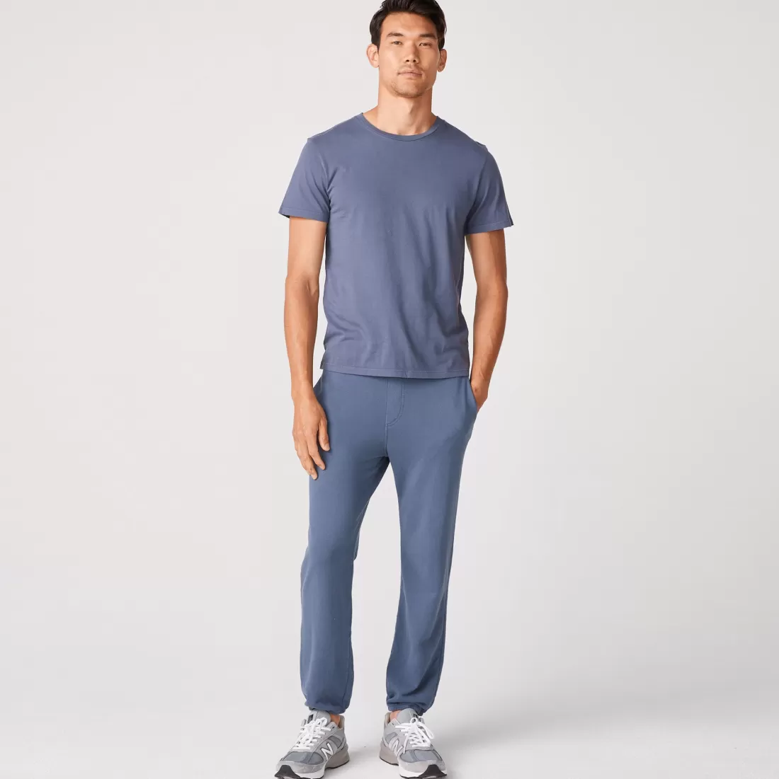 MONROW Men's Bottoms | Mens Sale*Men's Vintage Sweats - Blue Steel Color BLUESTEEL