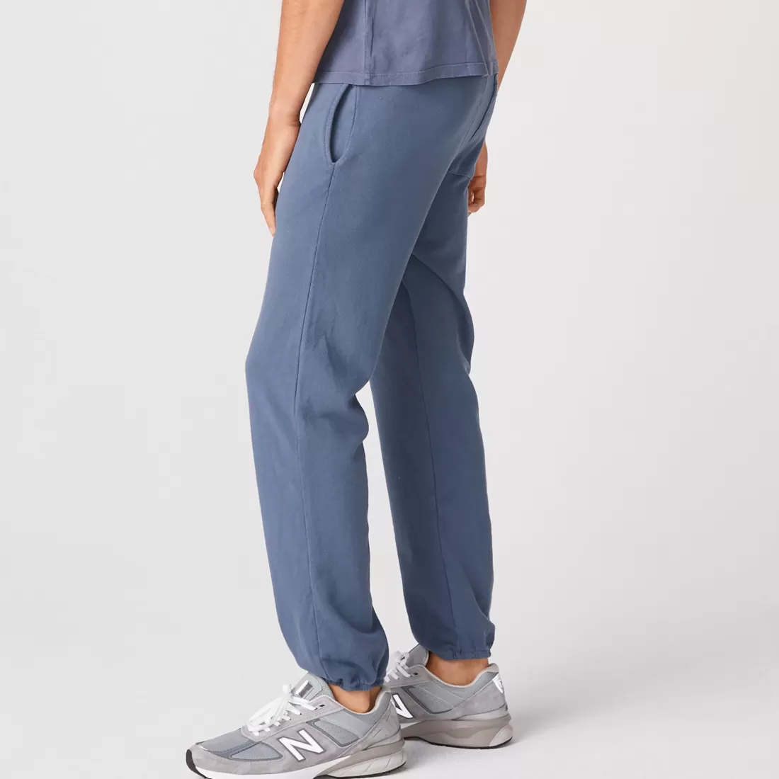 MONROW Men's Bottoms | Mens Sale*Men's Vintage Sweats - Blue Steel Color BLUESTEEL