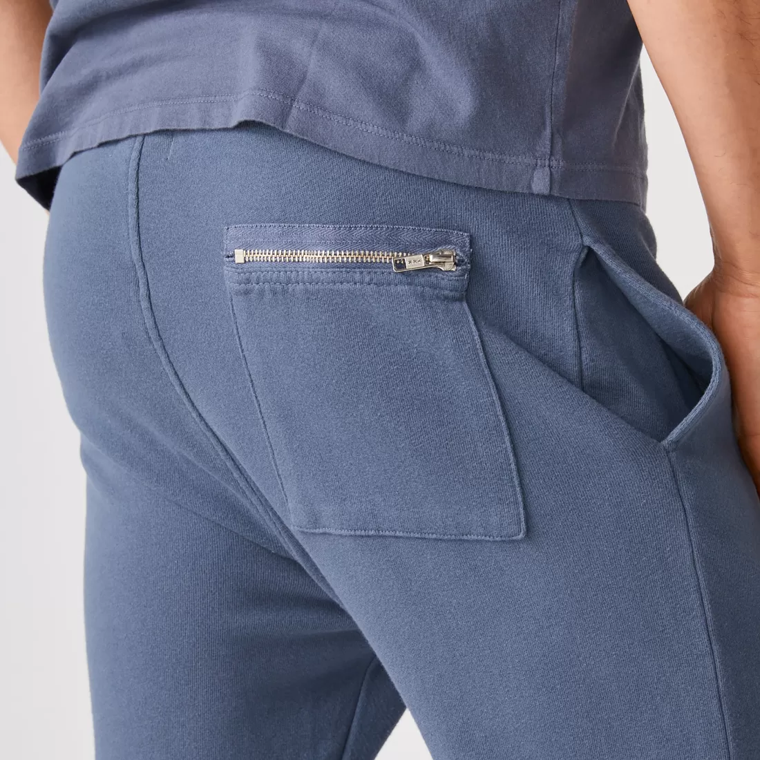 MONROW Men's Bottoms | Mens Sale*Men's Vintage Sweats - Blue Steel Color BLUESTEEL