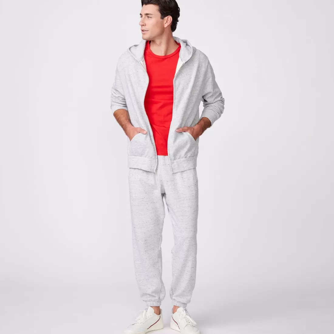 MONROW Men's Bottoms | Mens Sale*Men's Vintage Weekend Sweats - Heather Grey HEATHERGREY
