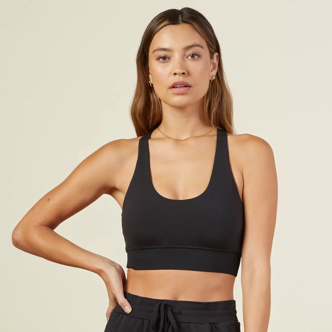 MONROW Movement*Movement Sports Bra BLACK