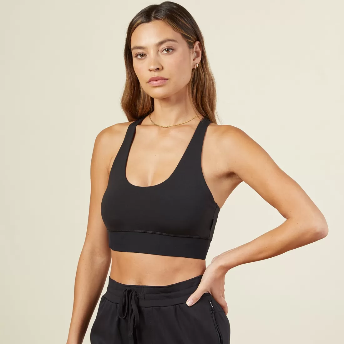 MONROW Movement*Movement Sports Bra BLACK