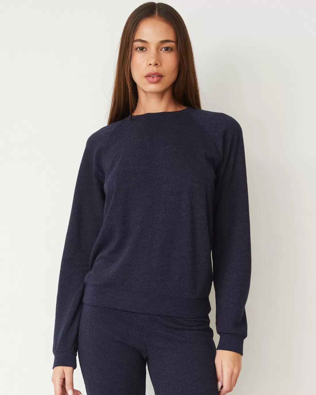MONROW Travel Essentials | Sets*Original Fleece Vintage Raglan HEATHEREDNAVY