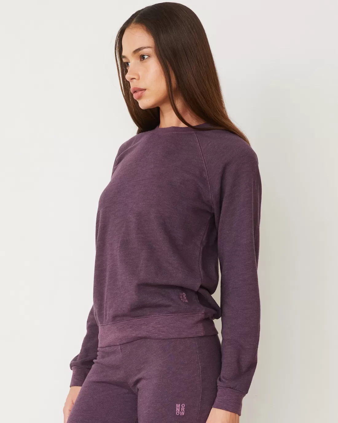 MONROW Travel Essentials | Sets*Original Fleece Vintage Raglan HEATHEREDGRAPE