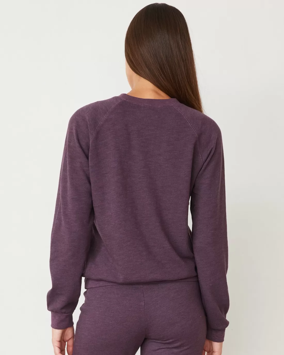 MONROW Travel Essentials | Sets*Original Fleece Vintage Raglan HEATHEREDGRAPE