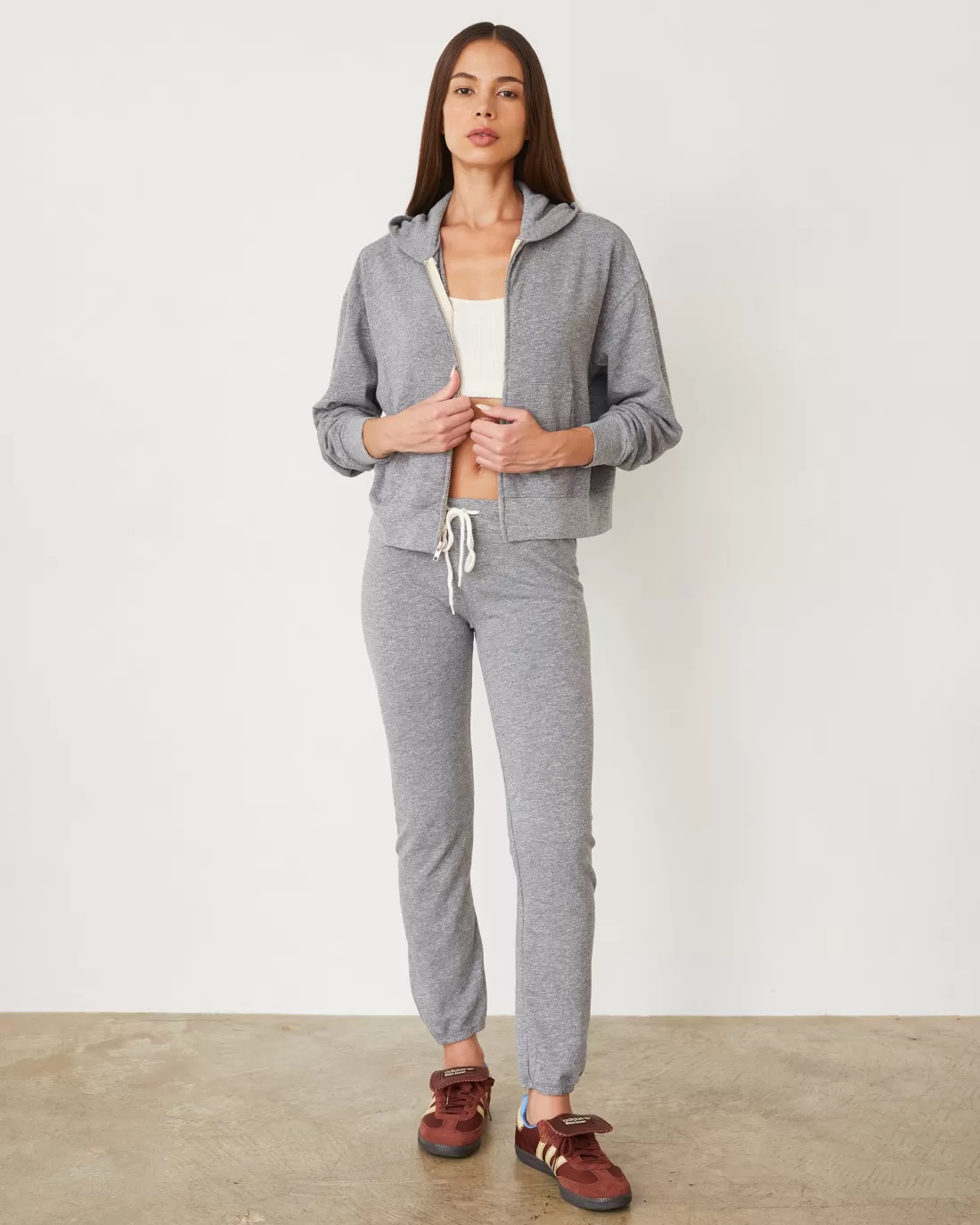 MONROW Travel Essentials | Sets*Original Fleece Vintage Sweat GRANITE