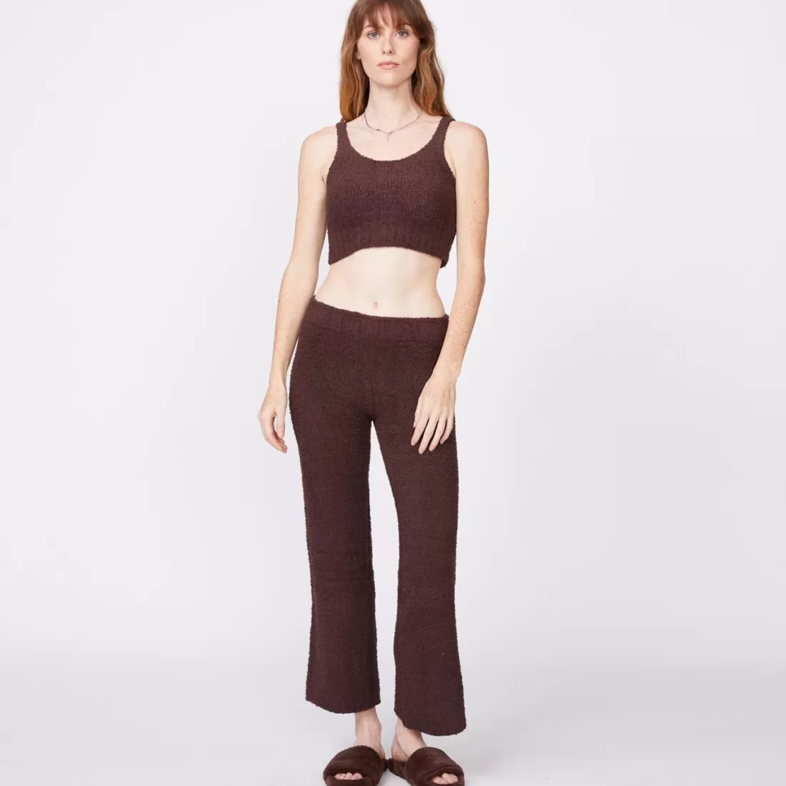 MONROW Sweats*Plush Sweater Pants - Color COCOA