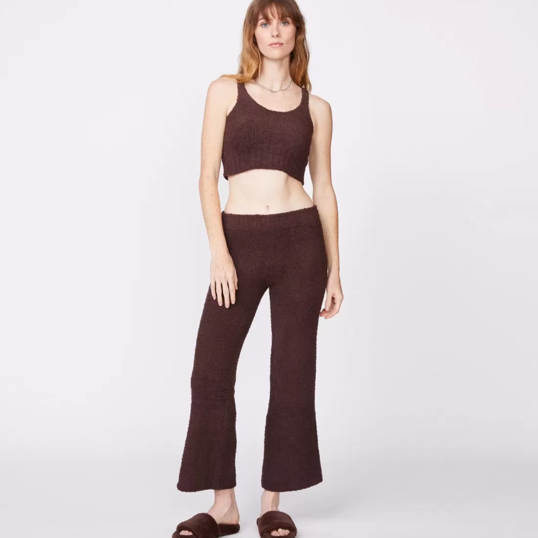 MONROW Sweats*Plush Sweater Pants - Color COCOA