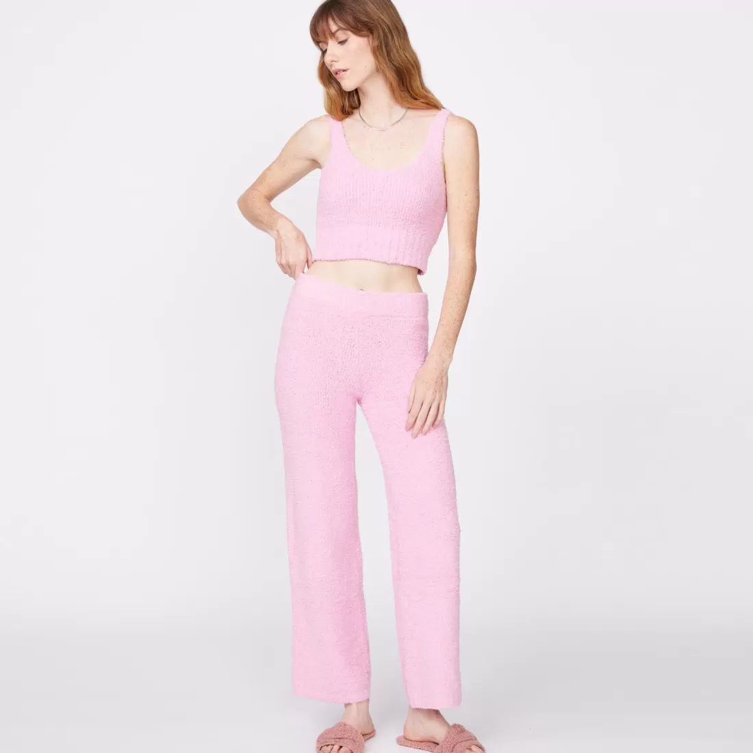 MONROW Sweats*Plush Sweater Pants - Color ORCHID