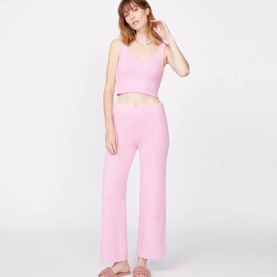 MONROW Sweats*Plush Sweater Pants - Color ORCHID