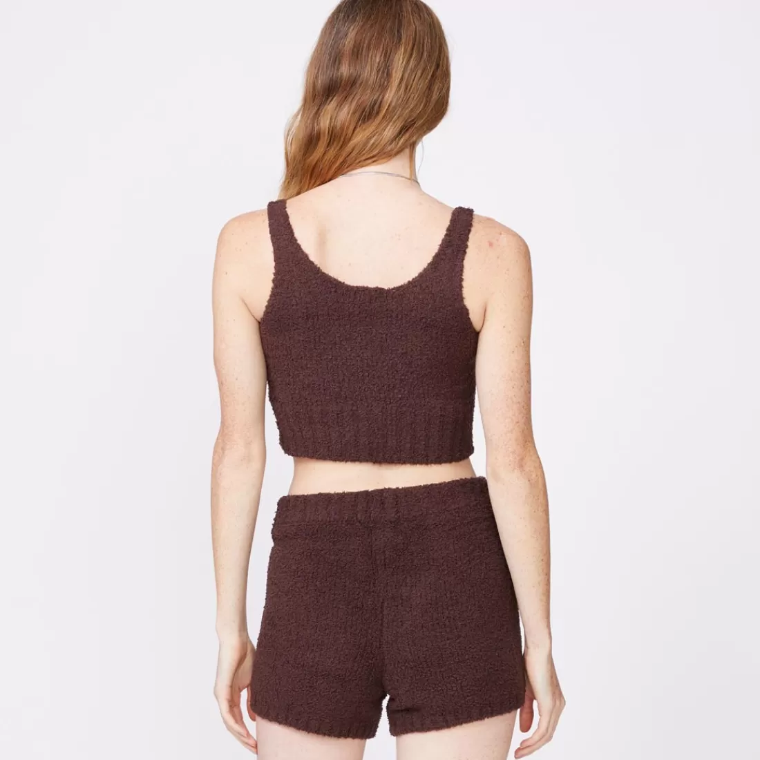MONROW Tanks*Plush Sweater Tank - Color COCOA