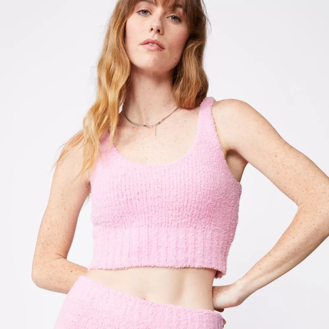MONROW Tanks*Plush Sweater Tank - Color ORCHID