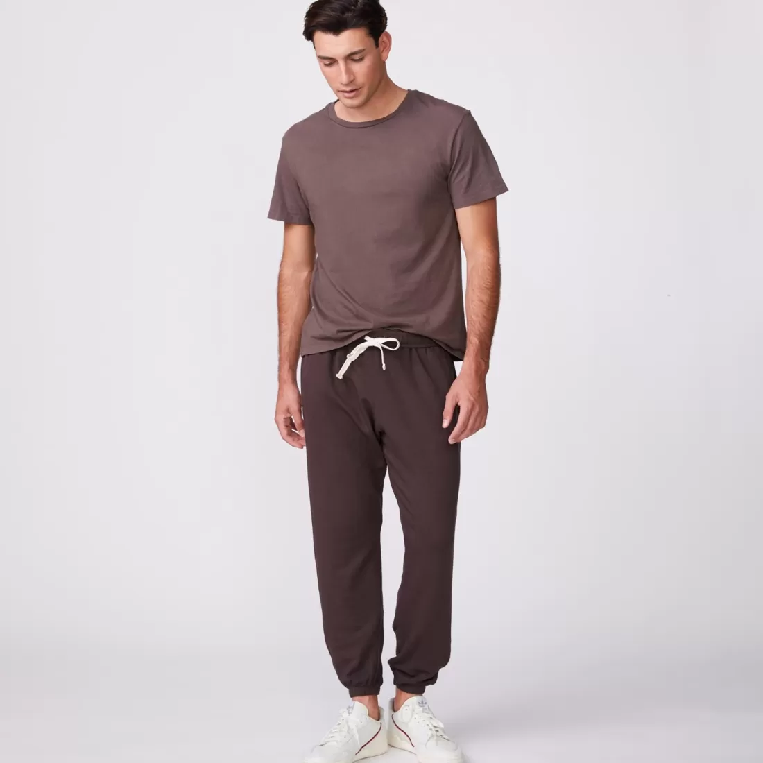 MONROW Men's Tops | Mens Sale*Relaxed Crew COCOA