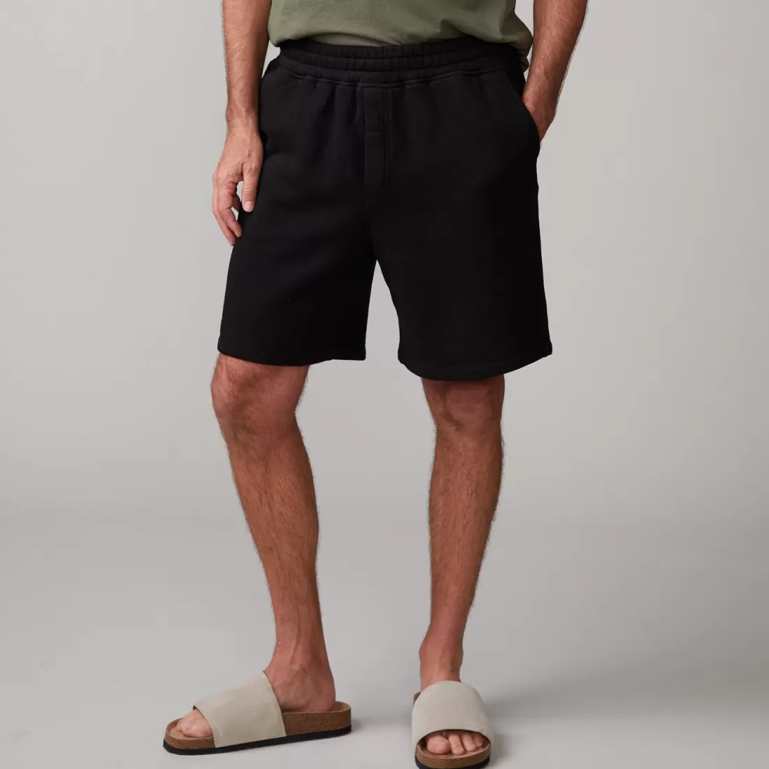 MONROW Men's Bottoms | Mens Sale*70's Shorts BLACK