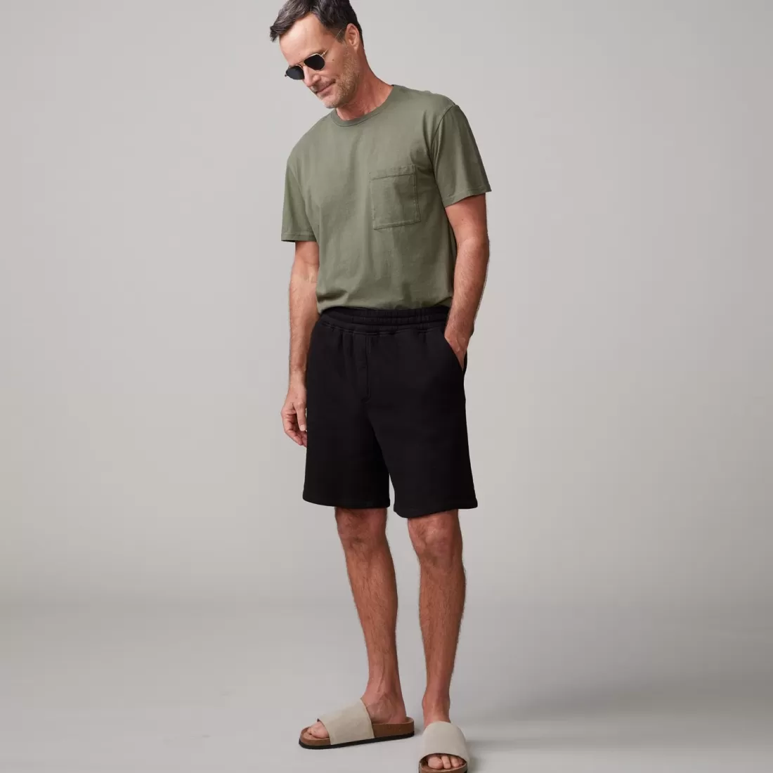 MONROW Men's Bottoms | Mens Sale*70's Shorts BLACK