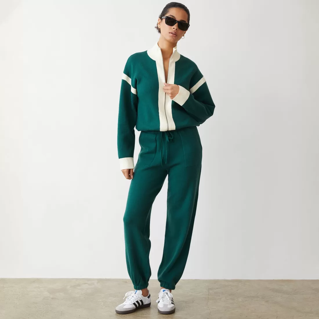 MONROW Soft Knit | Sweats*Soft Knit Oversized Vintage Sweat EVERGREEN
