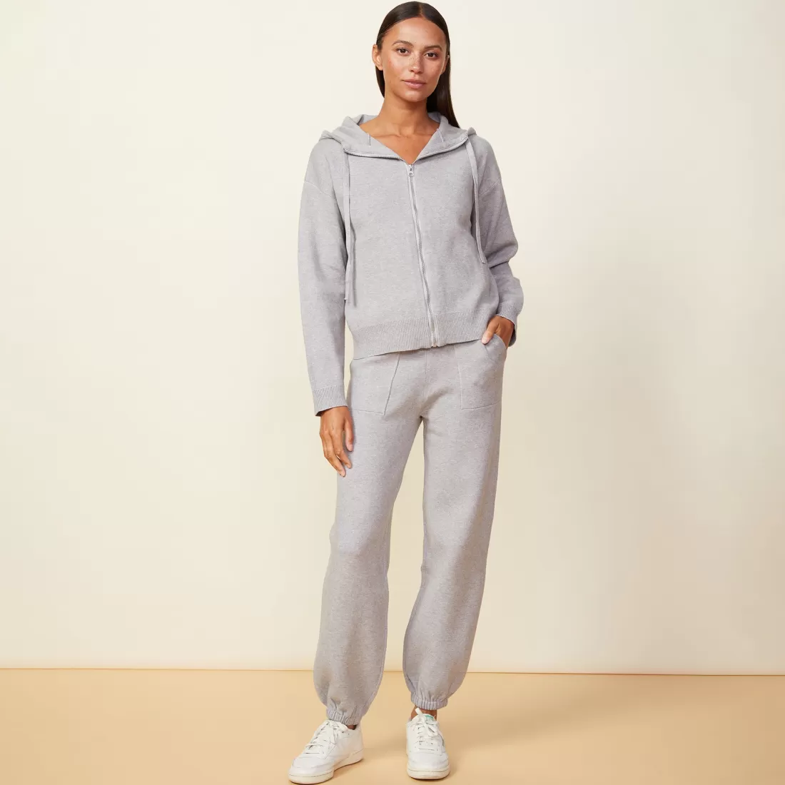 MONROW Soft Knit | Sweats*Soft Knit Oversized Vintage Sweat HEATHERGREY