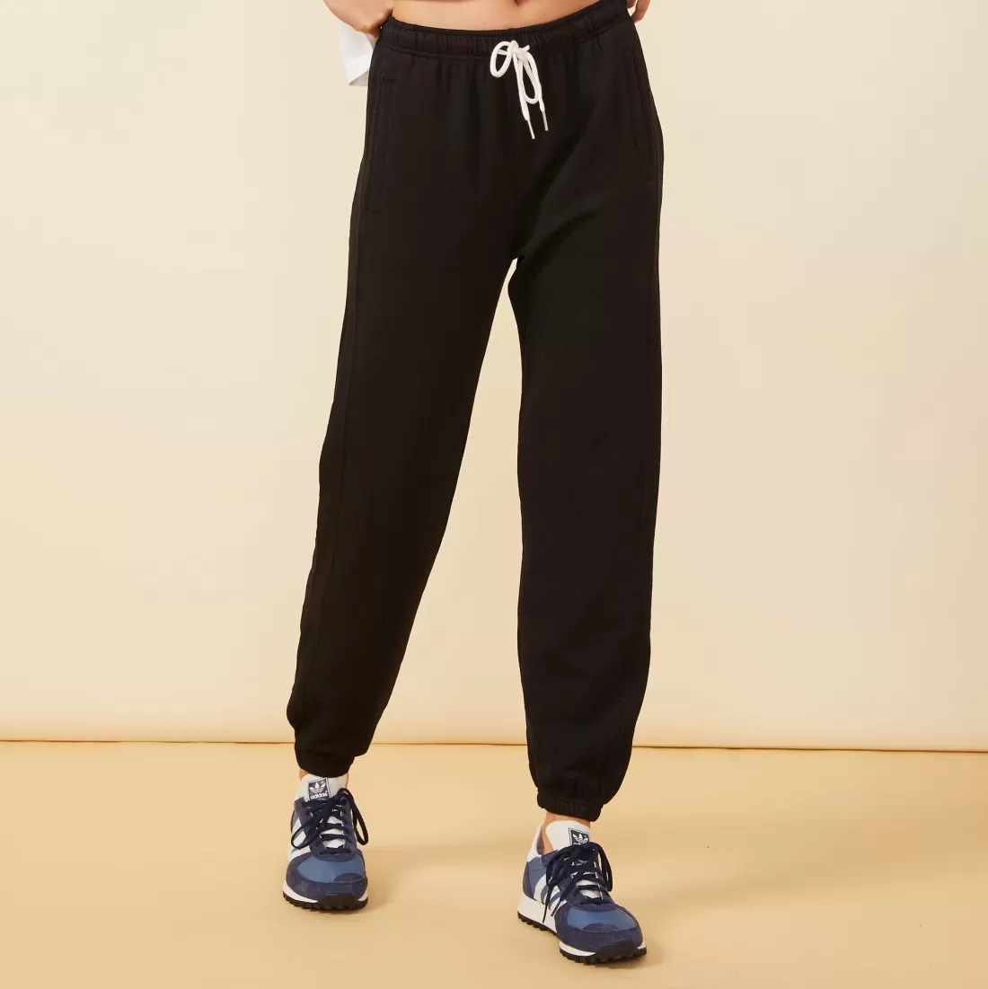 MONROW Softfleece | Sweats*Softfleece Baggy Sweat BLACK