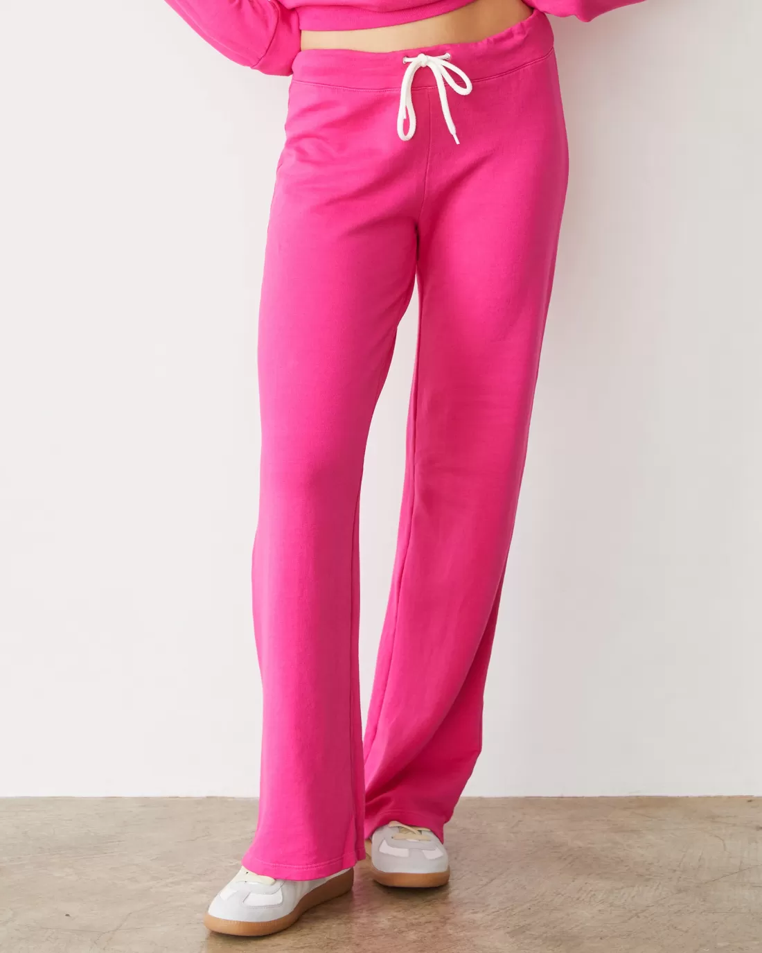 MONROW Softfleece | Sets*Softfleece Straight Leg Vintage Sweat FUCHSIA
