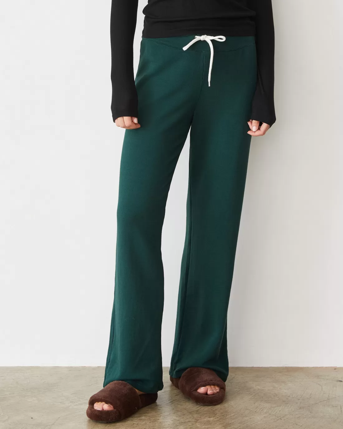 MONROW Softfleece | Sweats*Softfleece Straight Leg Vintage Sweat EVERGREEN