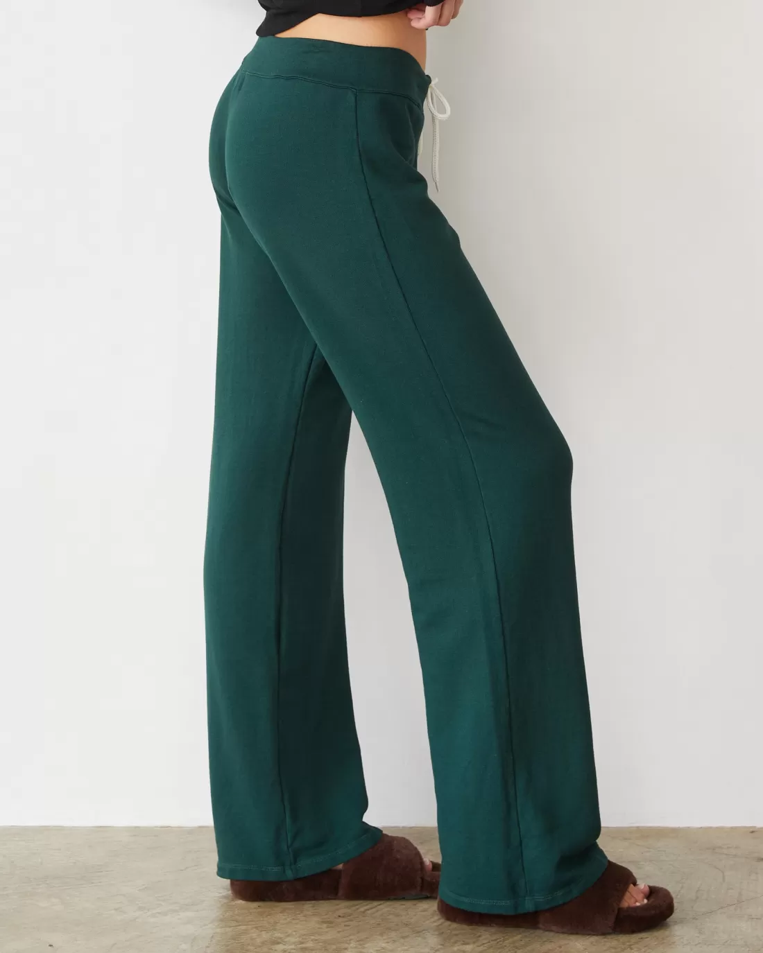 MONROW Softfleece | Sweats*Softfleece Straight Leg Vintage Sweat EVERGREEN