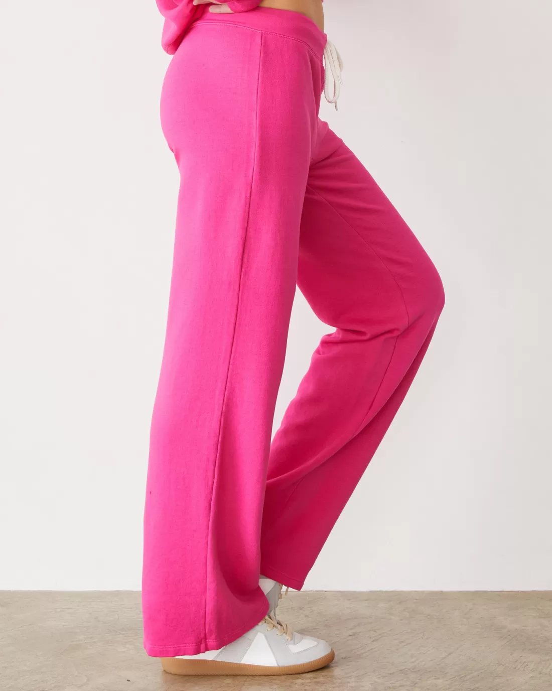 MONROW Softfleece | Sets*Softfleece Straight Leg Vintage Sweat FUCHSIA