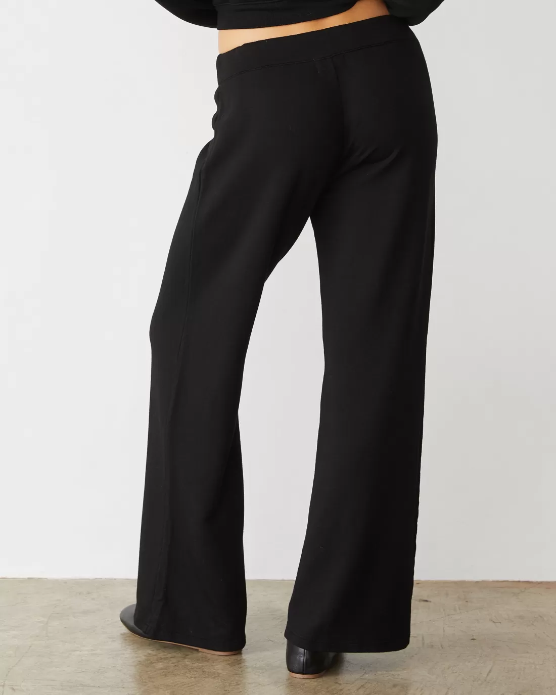 MONROW Softfleece | Sweats*Softfleece Straight Leg Vintage Sweat BLACK