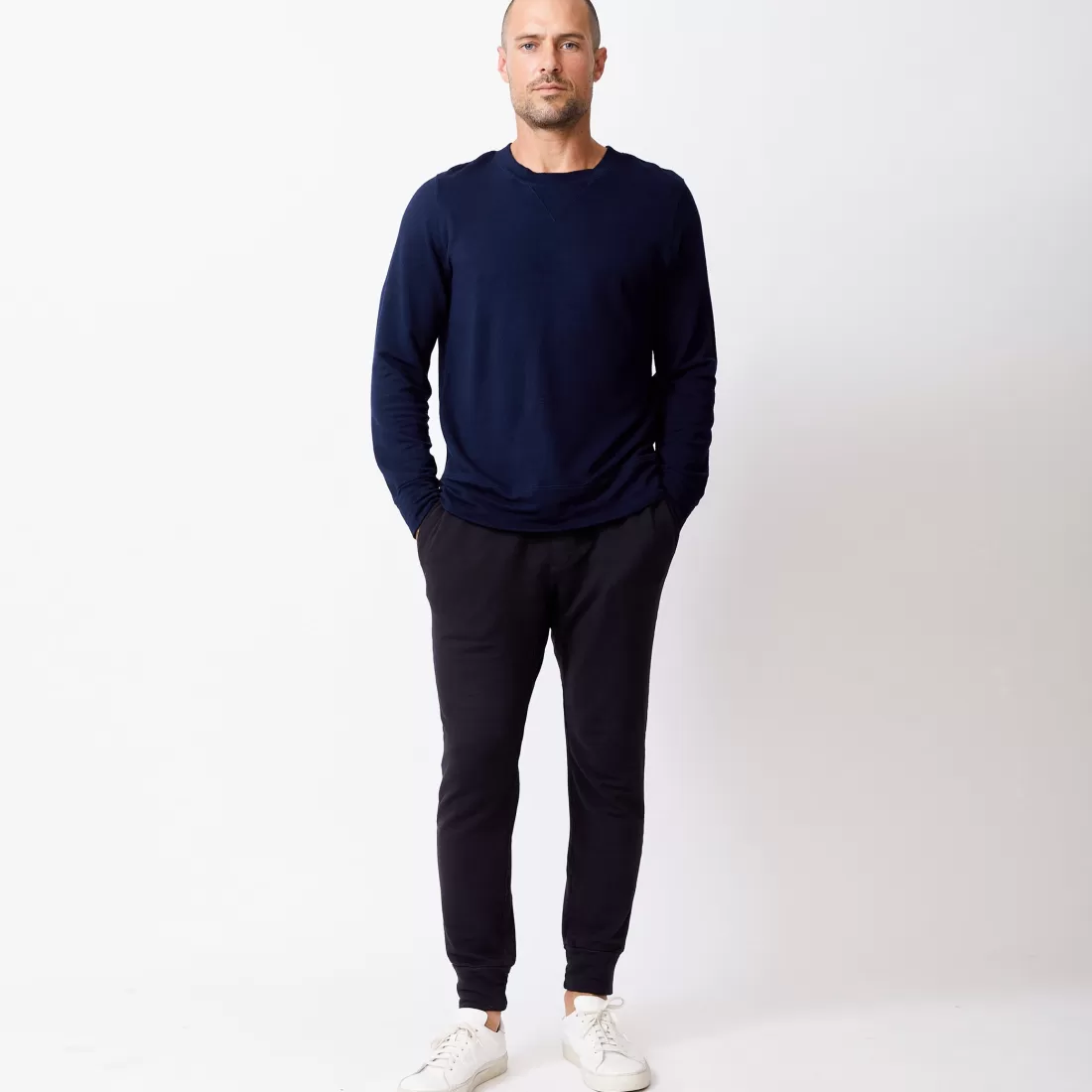 MONROW Mens Classics | Men's Classics*Supersoft Crew Neck Sweatshirt CLASSICNAVY