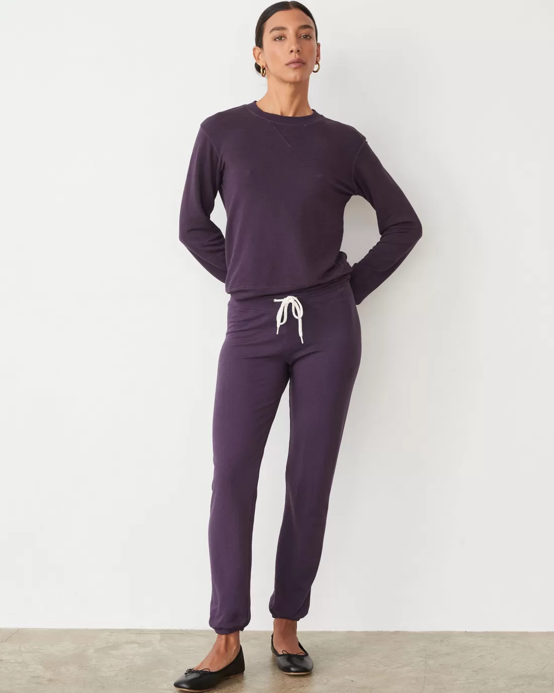 MONROW Supersoft | Sweatshirts*Supersoft Crew Neck Sweatshirt MIDNIGHTPLUM