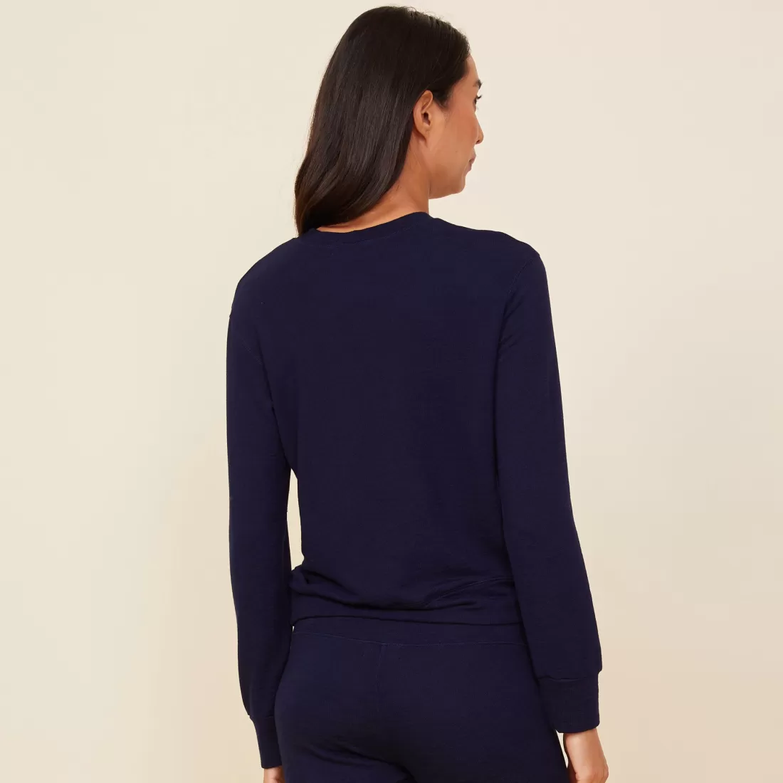 MONROW Supersoft | Sets*Supersoft Crew Neck Sweatshirt - Color NAVY