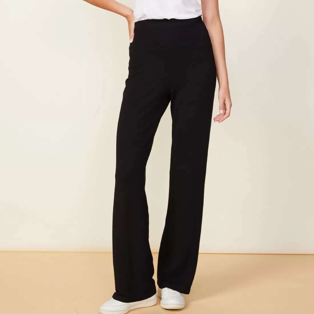 MONROW Supersoft | Sweats*Supersoft Flare Pant BLACK