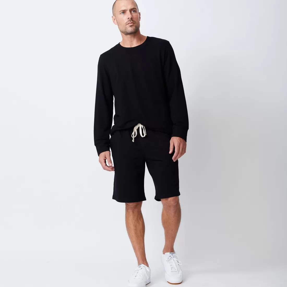 MONROW Men's Bottoms | Mens Sale*Supersoft Fleece Shorts BLACK