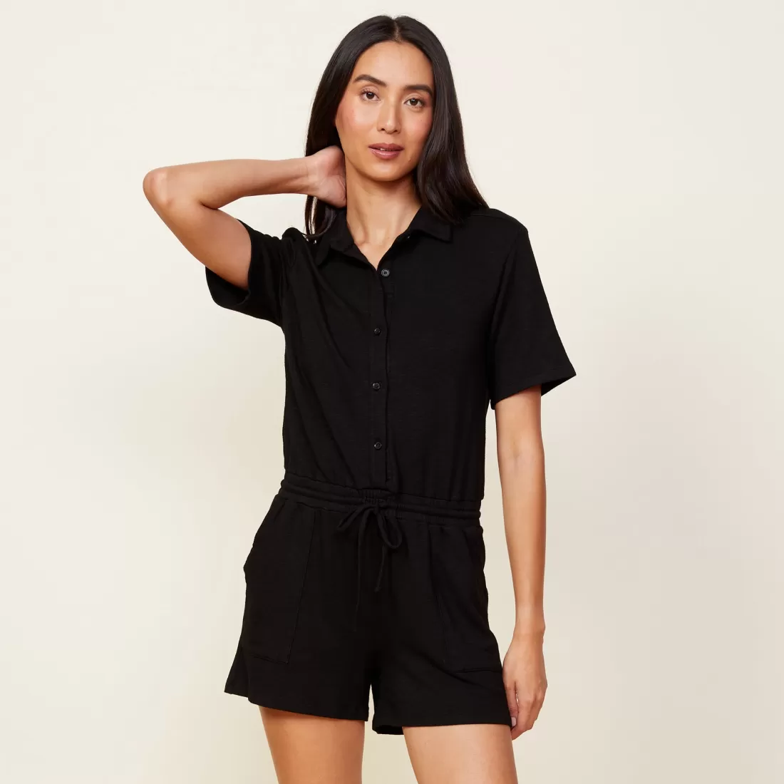 MONROW Supersoft | Rompers*Supersoft Romper BLACK