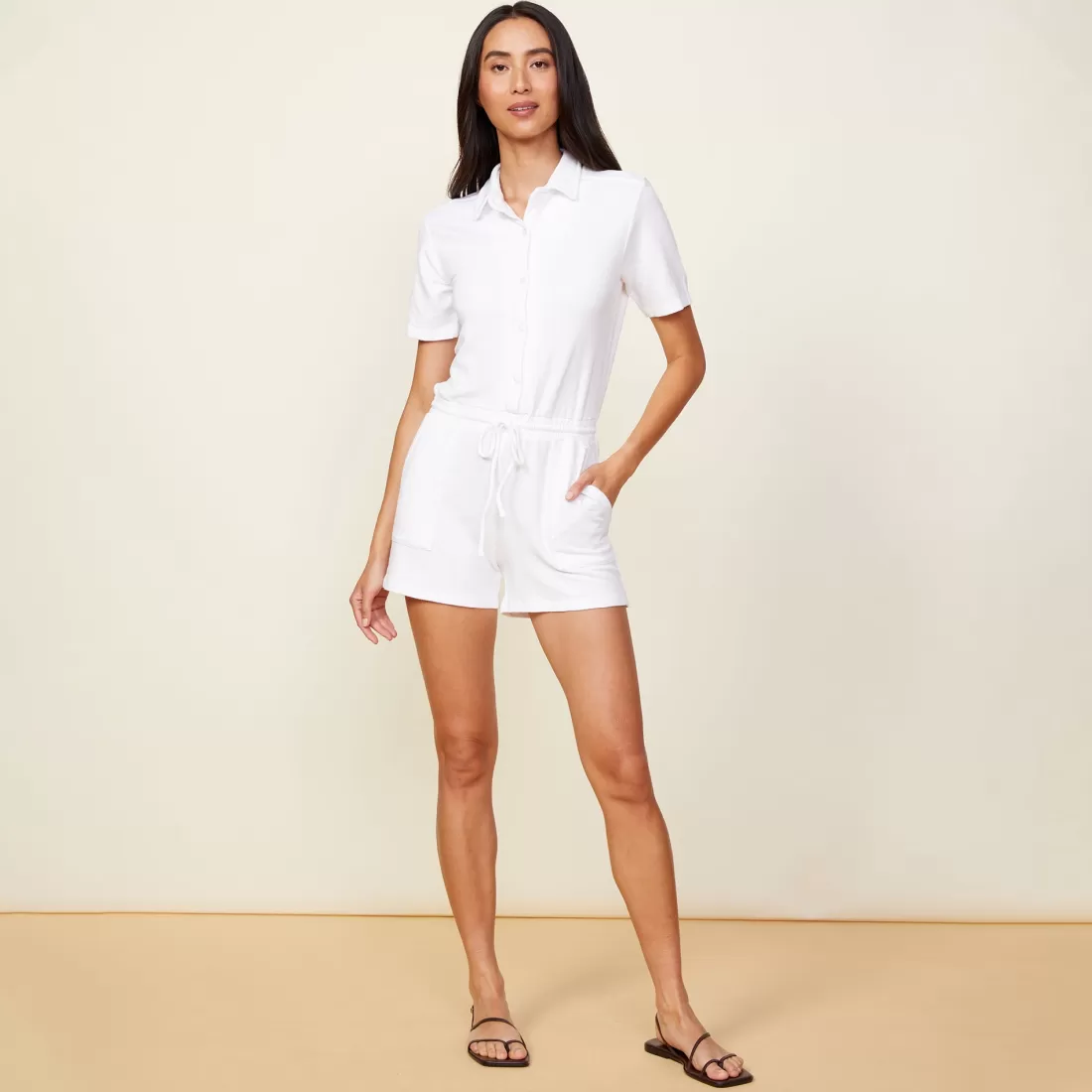 MONROW Supersoft | Rompers*Supersoft Romper WHITE