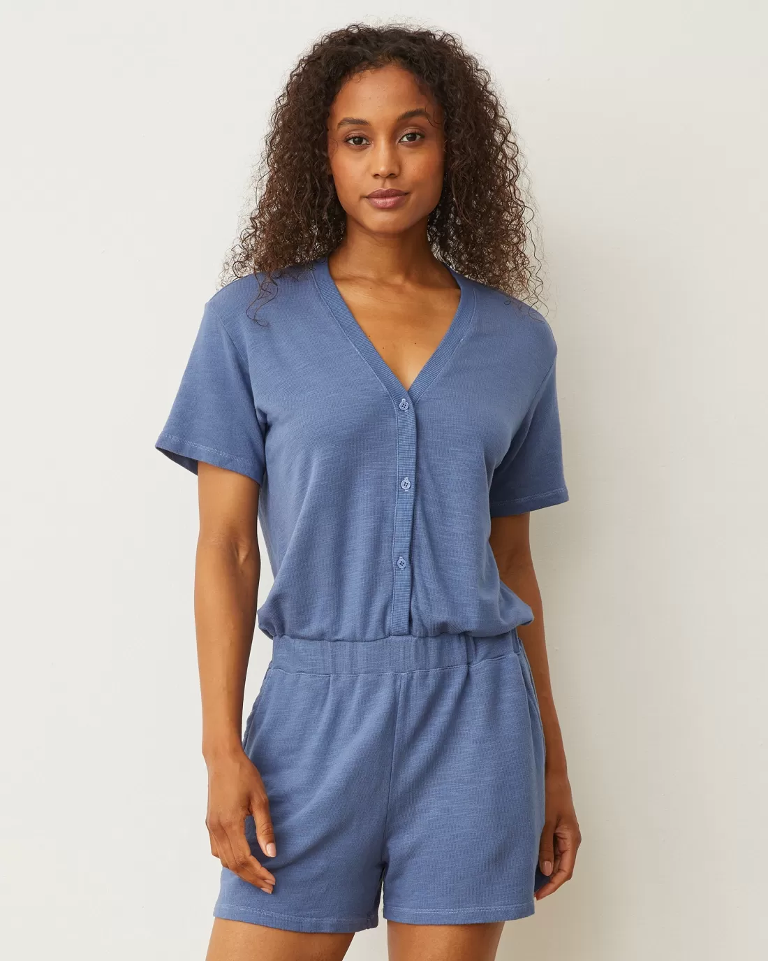 MONROW Rompers*Supersoft Romper MEDIUMBLUE