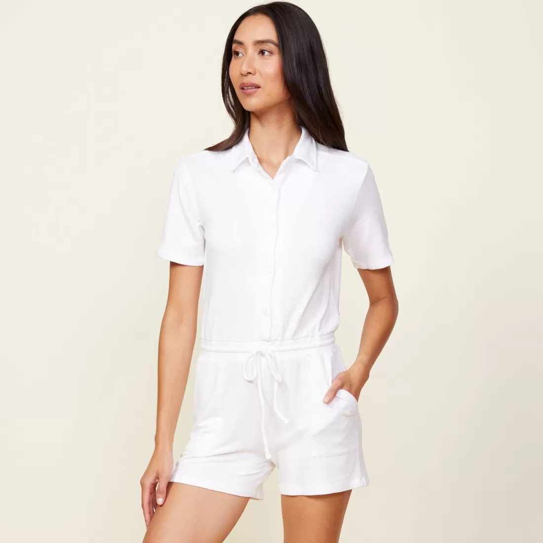 MONROW Supersoft | Rompers*Supersoft Romper WHITE