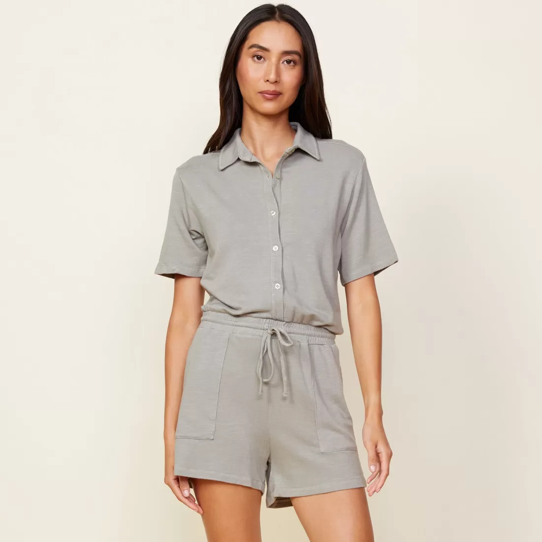 MONROW Supersoft | Rompers*Supersoft Romper GREENTEA